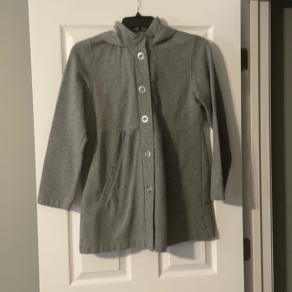 Gray hooded sweatshirt/jacket